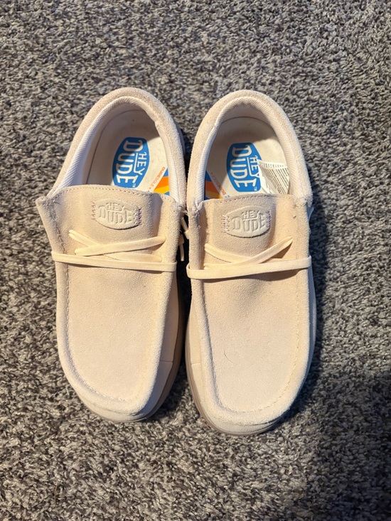 Hey Dude Shoes - Hey Dude Women's Lightweight Slip-On Sneakers in Light Beige